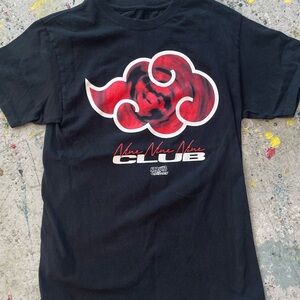 Nine Nine Nine Club Naruto Shippuden Akatsuki Cloud T-Shirt Size S